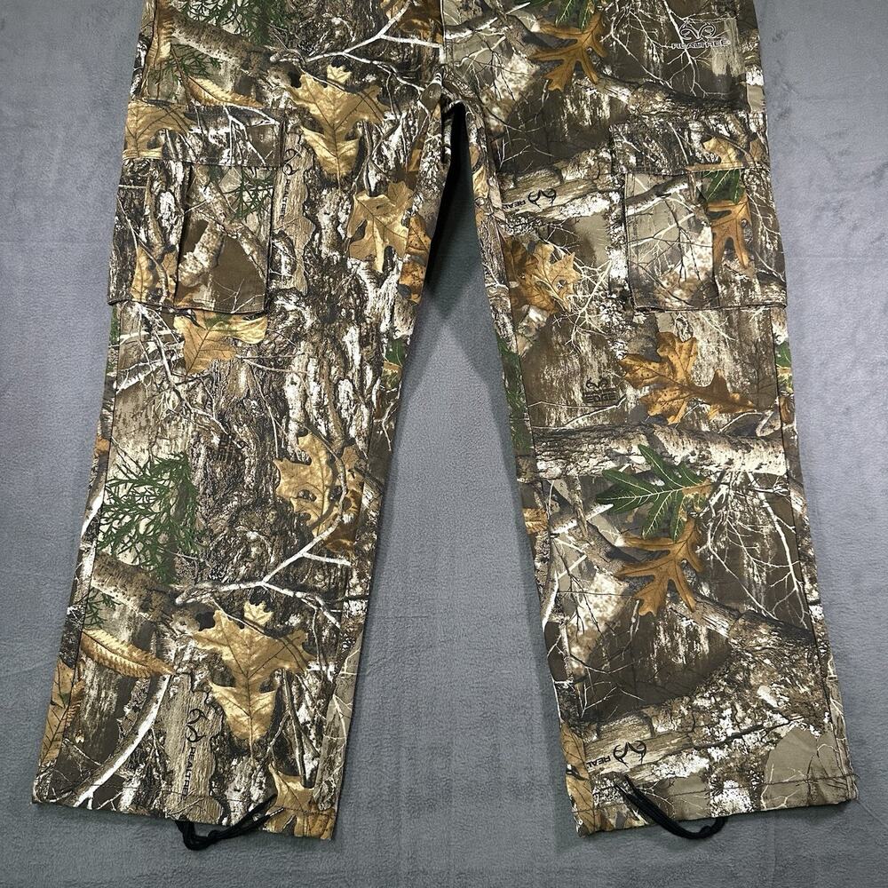 Realtree Camo Cargo Pants Brown Men’s XXL Cotton Blend Hunting Outdoor Utility - Picture 2 of 8